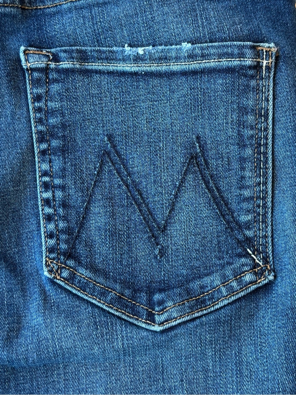 MOTHER The Swooner Rascal Ankle Jeans Size 31 Medium Wash High Rise Straight Leg - Picture 9 of 11